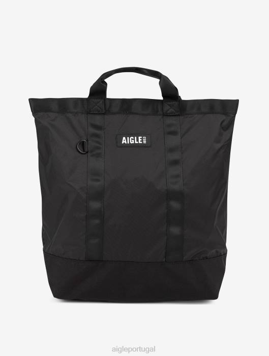 Aigle homens bolsa de viagem compactável preto acessórios D4DF381