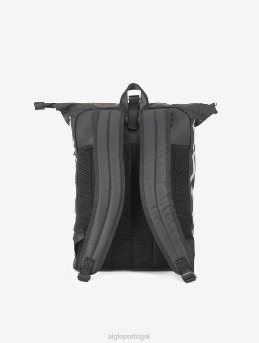 Aigle homens mochila urbana de rolo hidrorrepelente 29l preto acessórios D4DF372