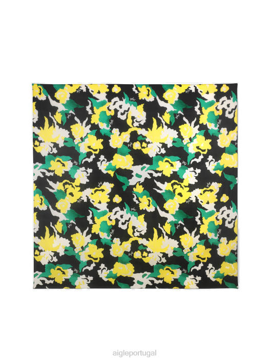 Aigle homens lenço estampado em algodão orgânico e seda PR Urbano acessórios D4DF390