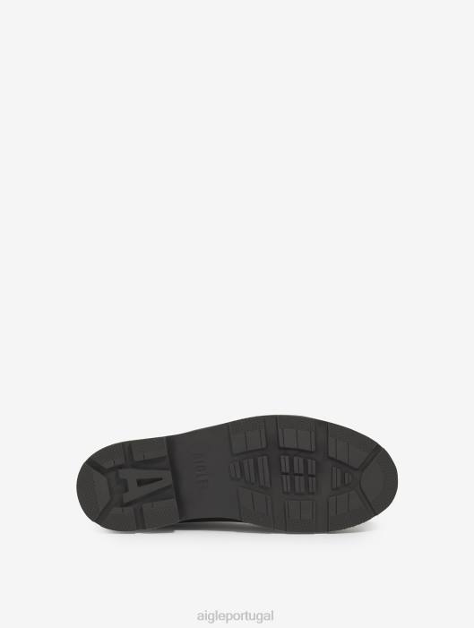 Aigle homens a bota chelsea de couro com costura norueguesa bourbon botas D4DF304