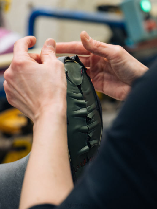 Aigle homens botas de alta resistência fabricadas na França marrom botas D4DF231