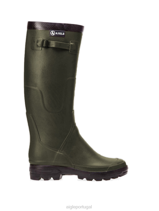 Aigle homens botas de caça de borracha caqui botas D4DF245