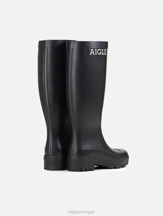 Aigle homens o novo ícone feito à mão na França preto botas D4DF226