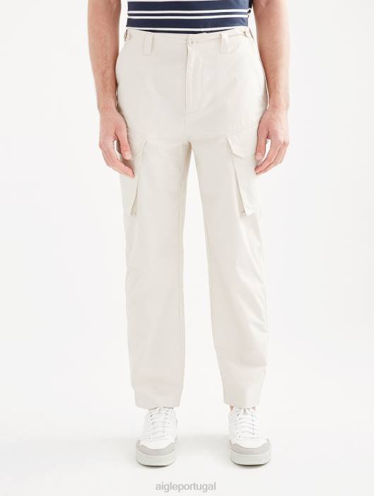 Aigle homens calças cargo de popeline zibelina roupas D4DF12