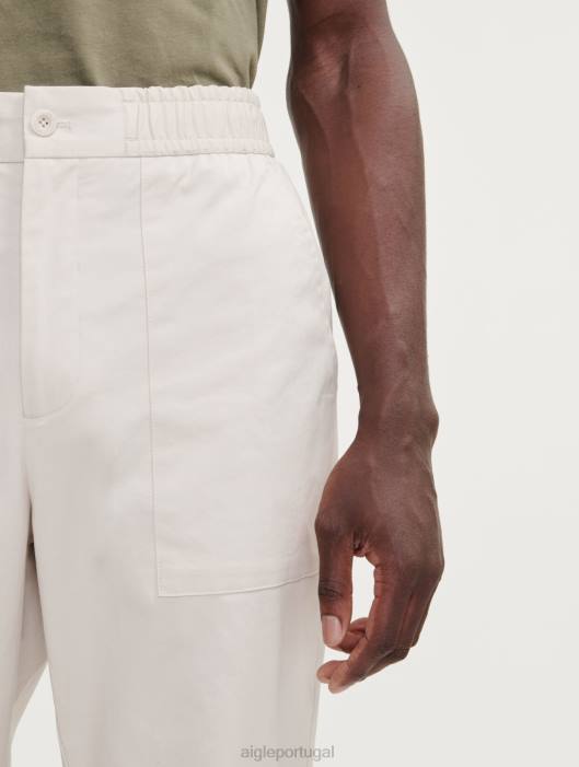 Aigle homens calças de secagem rápida com cintura elástica zibelina roupas D4DF96