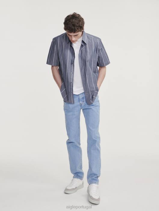 Aigle homens jeans icônicos jeans escuro roupas D4DF44