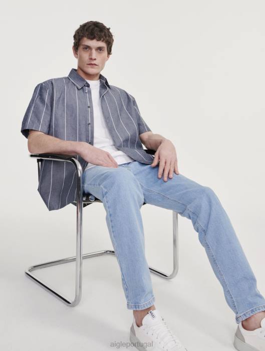 Aigle homens jeans icônicos jeans escuro roupas D4DF44