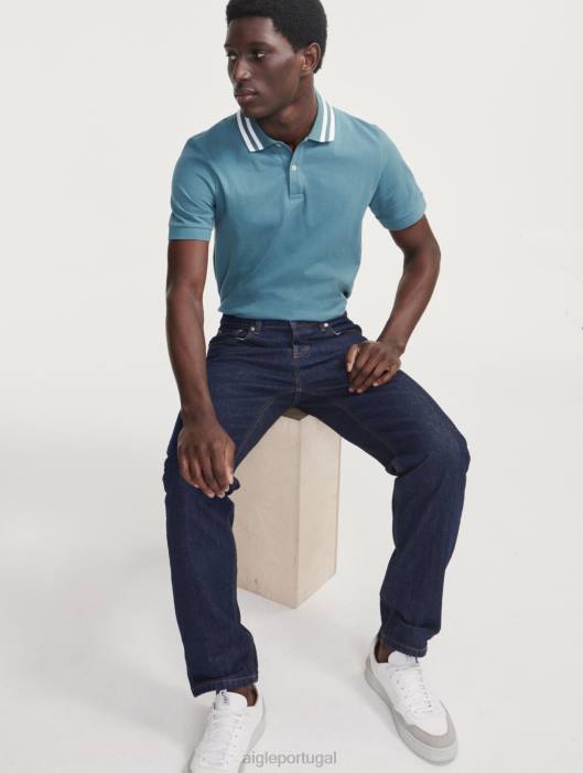 Aigle homens jeans icônicos jeans escuro roupas D4DF76