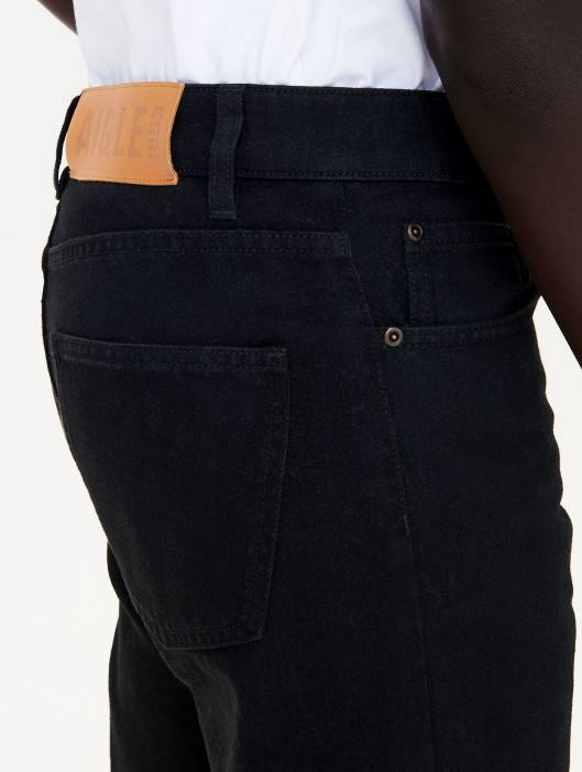 Aigle homens jeans icônicos preto roupas D4DF71