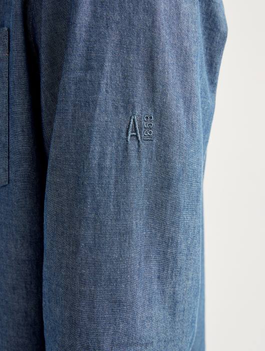 Aigle homens camisa cambraia manga longa cambraia roupas D4DF140