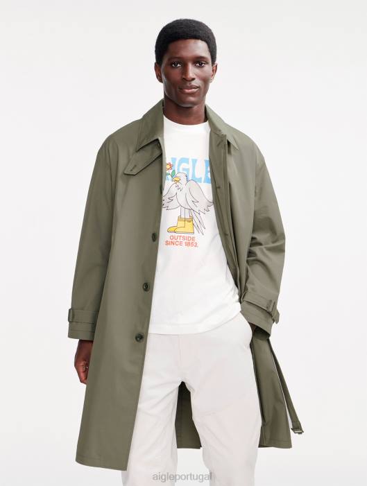 Aigle homens casaco longo mtd taillis roupas D4DF217