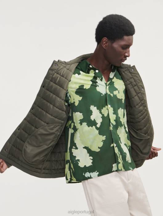 Aigle homens jaqueta acolchoada repelente de água dupont sorona de comprimento médio advogado roupas D4DF176