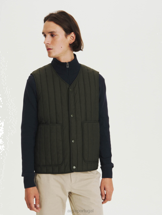 Aigle homens jaqueta acolchoada sem mangas advogado roupas D4DF224