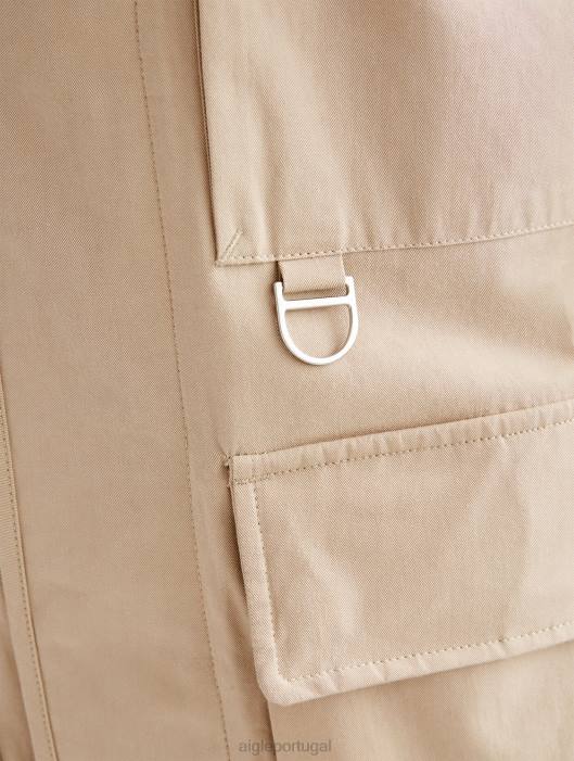 Aigle homens jaqueta curta safári vime roupas D4DF164