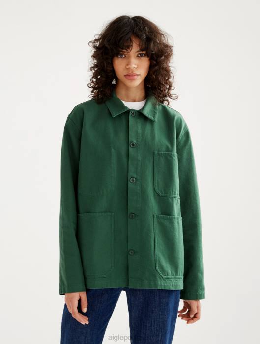 Aigle homens jaqueta de trabalho de comprimento médio botânico roupas D4DF191