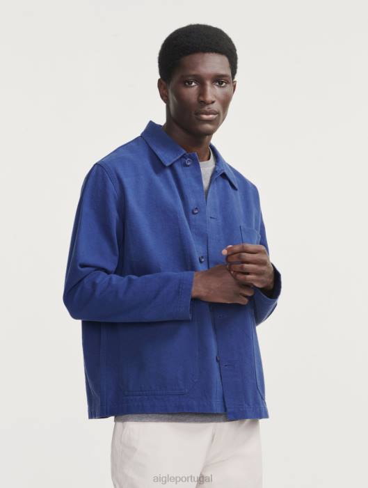 Aigle homens jaqueta de trabalho de comprimento médio encrebleu roupas D4DF180