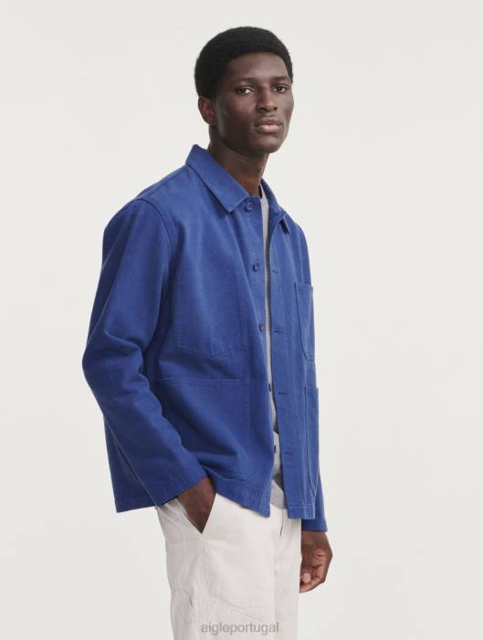 Aigle homens jaqueta de trabalho de comprimento médio encrebleu roupas D4DF180