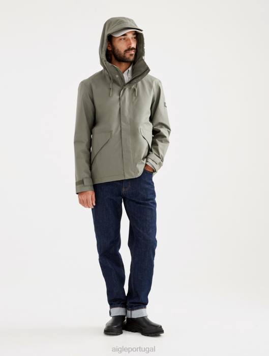 Aigle homens jaqueta gore-tex com capuz curto taillis roupas D4DF208