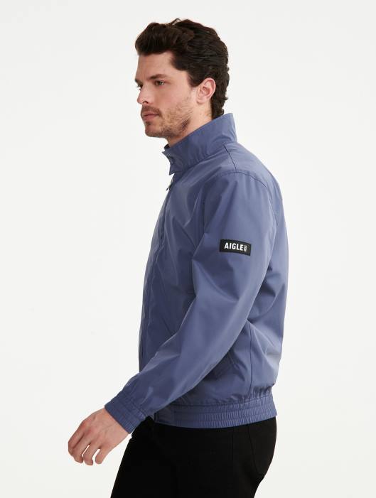 Aigle homens jaqueta impermeável curta marais roupas D4DF186