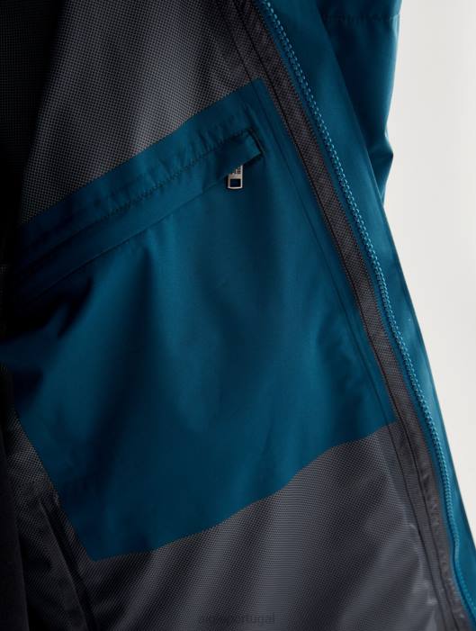 Aigle homens jaqueta mtd com capuz curto tempestade azul roupas D4DF209