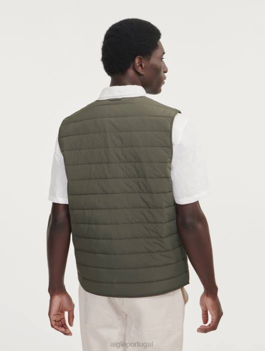 Aigle homens colete curto dupont sorona acolchoado wr sem mangas advogado roupas D4DF179