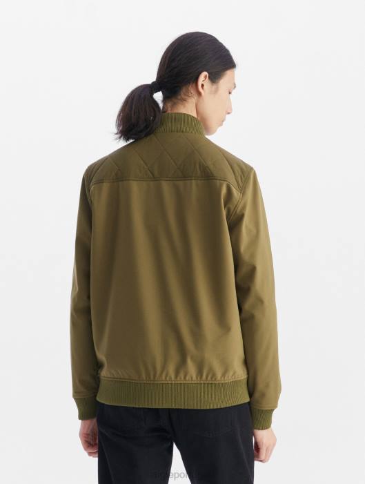 Aigle homens jaqueta de material misto caqui roupas D4DF93