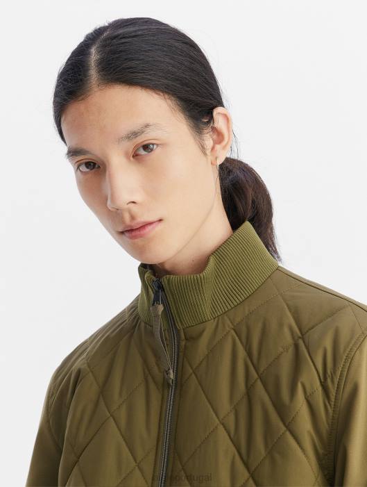 Aigle homens jaqueta de material misto caqui roupas D4DF93