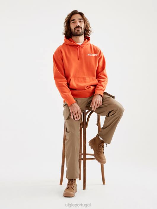 Aigle homens moletom com capuz estampado Harissa roupas D4DF84