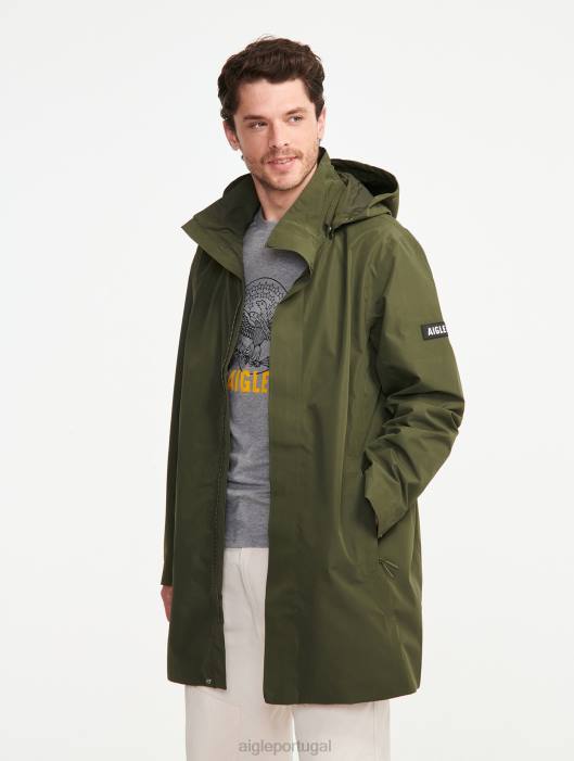 Aigle homens parka gore-tex com capuz longo advogado roupas D4DF171