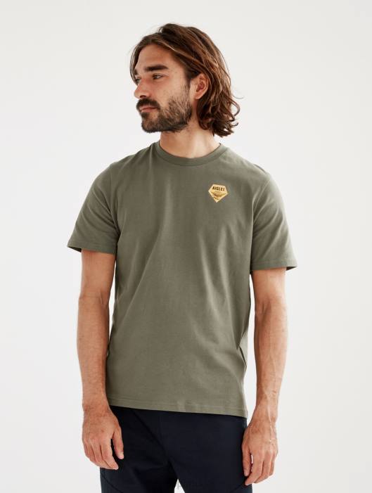Aigle homens camiseta estampada com gola redonda taillis roupas D4DF146