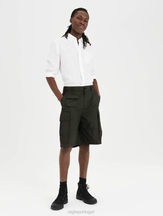 Aigle homens shorts cargo de algodão orgânico advogado roupas D4DF155