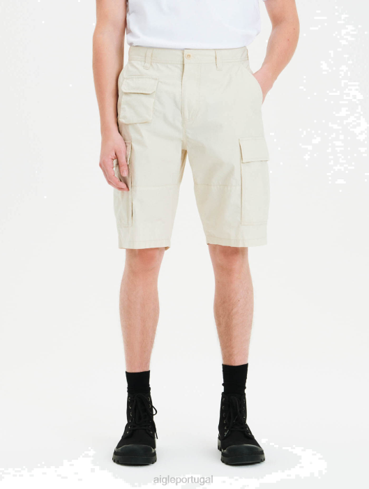 Aigle homens shorts cargo de algodão orgânico biscoito roupas D4DF108