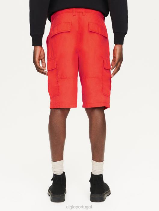 Aigle homens shorts cargo de algodão orgânico poivron roupas D4DF110