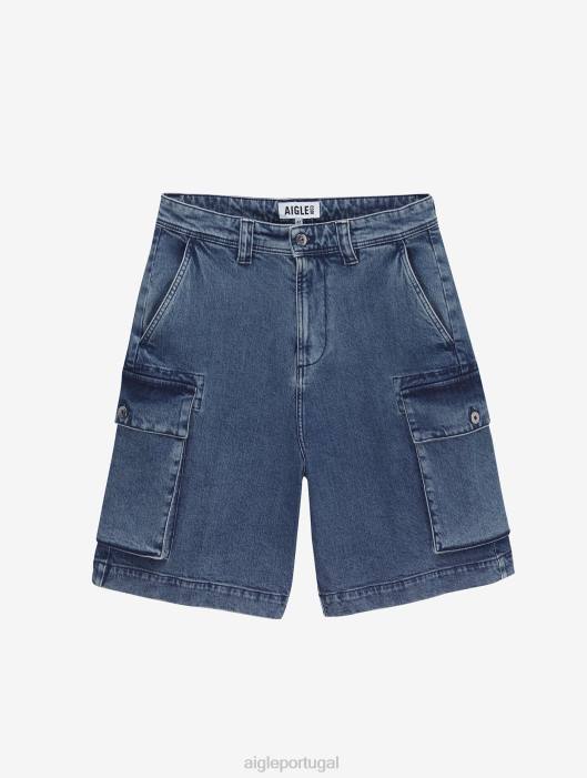 Aigle homens shorts jeans alvejante claro para jeans roupas D4DF128