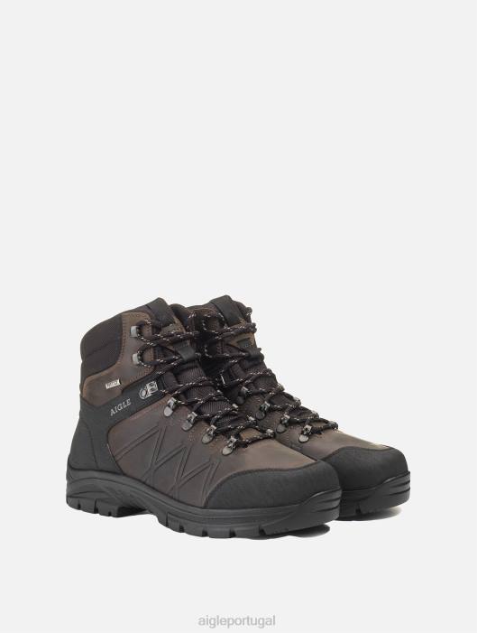 Aigle homens sapatos de cano alto para qualquer atividade marrom escuro sapato D4DF274