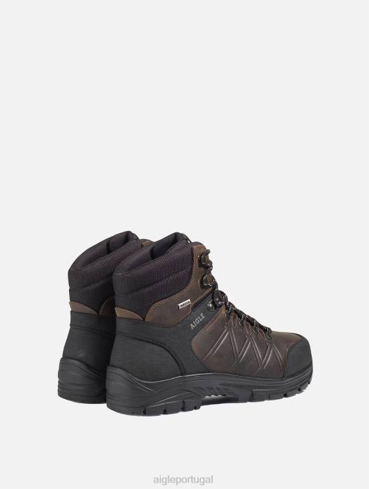 Aigle homens sapatos de cano alto para qualquer atividade marrom escuro sapato D4DF274