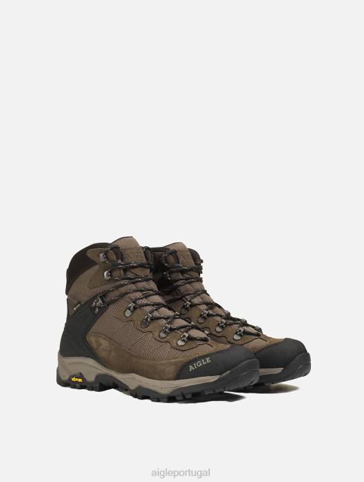 Aigle homens sapatos de desempenho leves, impermeáveis ​​e respiráveis cinza sapato D4DF261