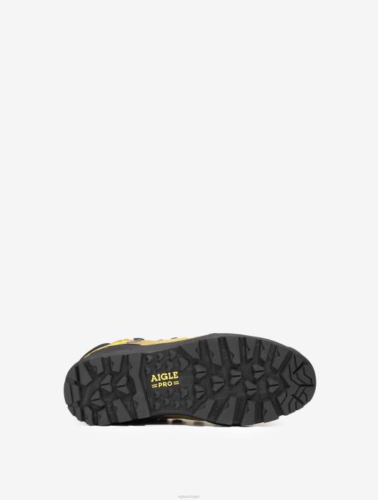 Aigle homens sapatos de segurança de couro impermeáveis ​​e respiráveis camelo sapato D4DF286