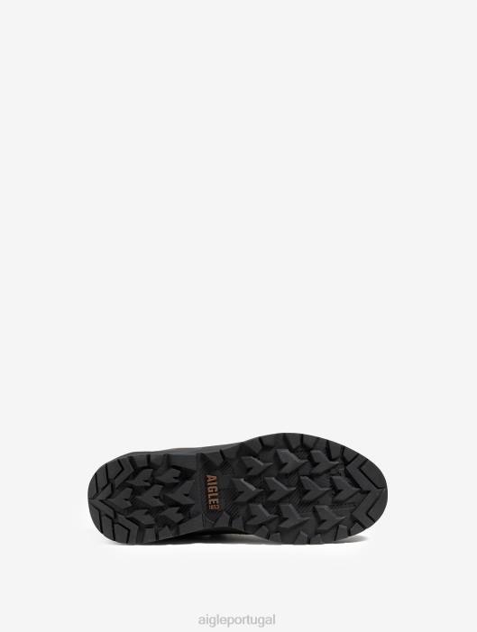 Aigle homens o sapato de caminhada ultraleve com membrana impermeável marrom escuro sapato D4DF260