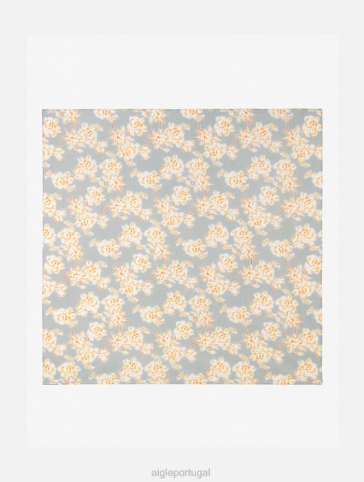 Aigle mulheres lenço quadrado estampado reseda pr acessórios D4DF667