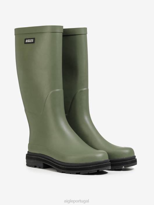 Aigle mulheres bota de chuva híbrida para estilo imbatível olivina botas D4DF549