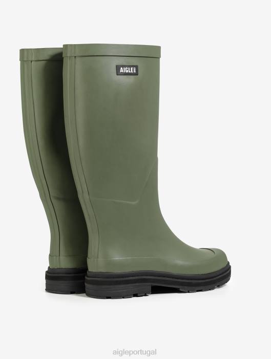 Aigle mulheres bota de chuva híbrida para estilo imbatível olivina botas D4DF549