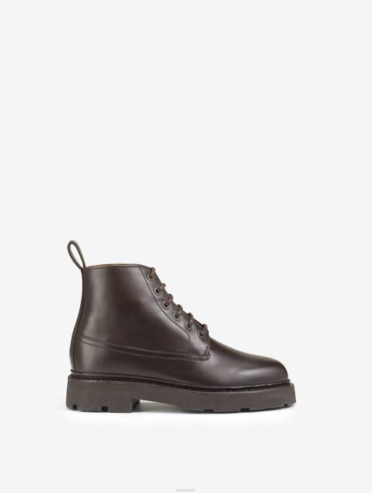 Aigle mulheres a bota de couro com costura norueguesa bourbon botas D4DF570