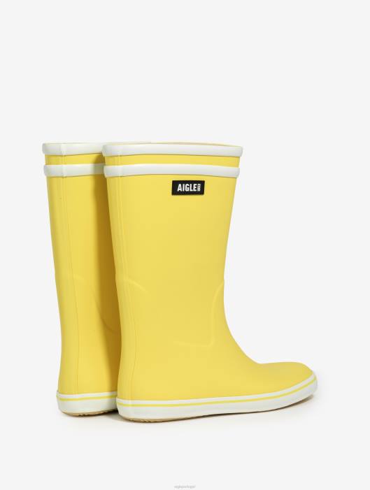 Aigle mulheres bota de praia icônica amarelo/branco botas D4DF512