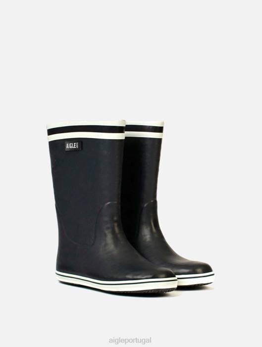 Aigle mulheres versão forrada de pele da icônica bota de praia marinho botas D4DF613