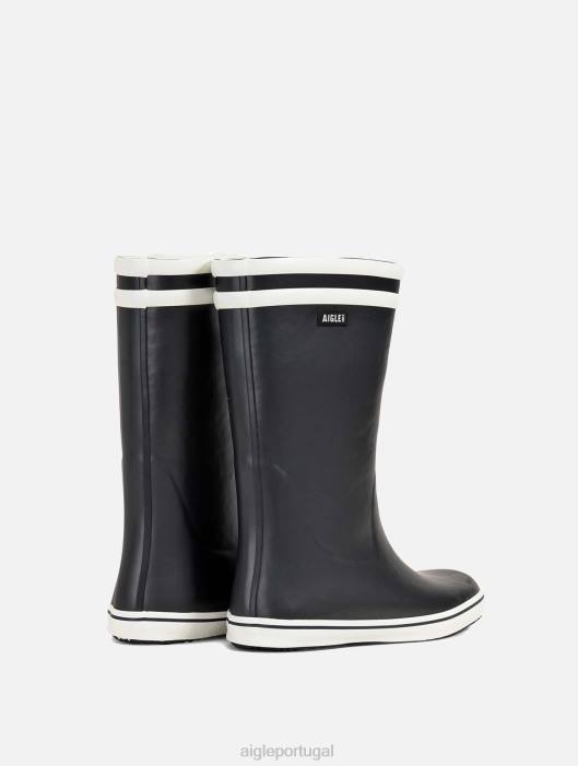 Aigle mulheres versão forrada de pele da icônica bota de praia marinho botas D4DF613