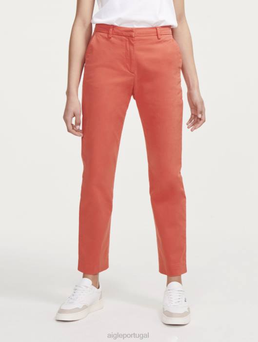 Aigle mulheres Calça chino reta 7/8 Harissa roupas D4DF544