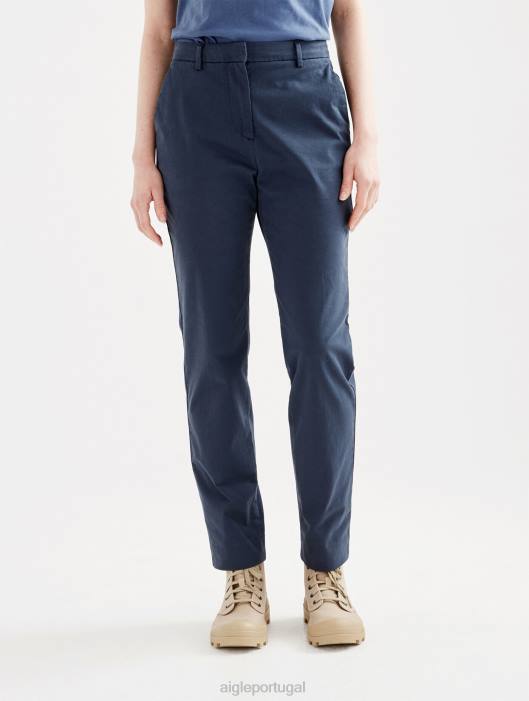 Aigle mulheres Calça chino reta 7/8 Império roupas D4DF526