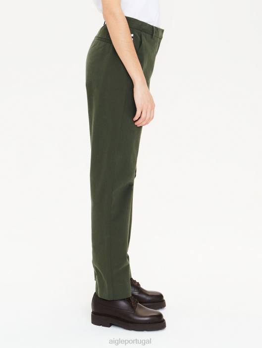 Aigle mulheres Calça chino reta 7/8 advogado roupas D4DF581