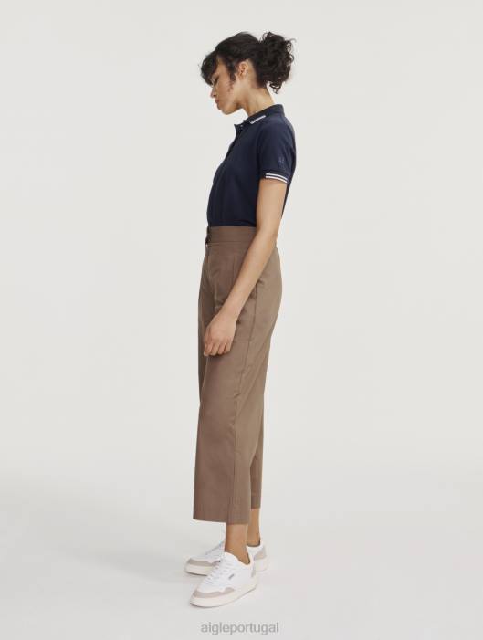 Aigle mulheres Calças largas 7/8 capuccino roupas D4DF555